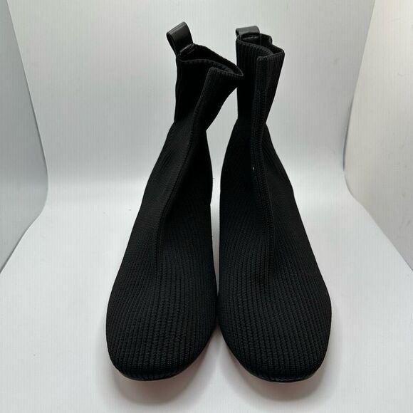 CUSHIONAIRE Women's Neely Stretch bootie +Memory Foam 8 WIDE BLACK - Picture 2 of 7